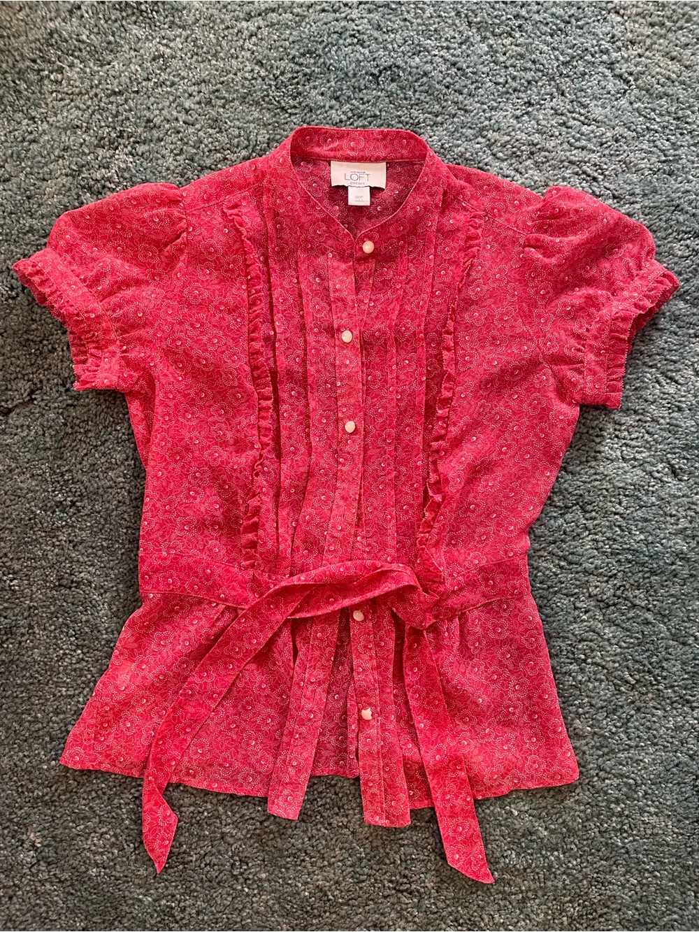 Sheer Babydoll Blouse Loft Petite 00